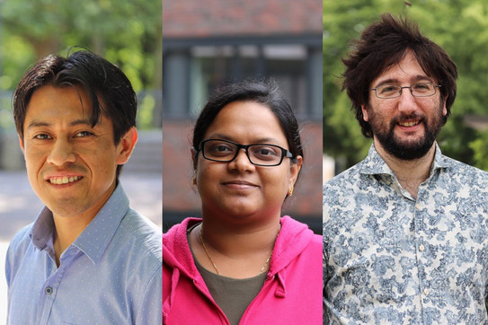 Portrait of Dr. Pedro Montes Tolentino, Dr. Ananya Baksi, Dr. Jacopo Tessarolo