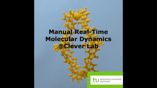 Animated picture of a cage encapsulating fullerene.