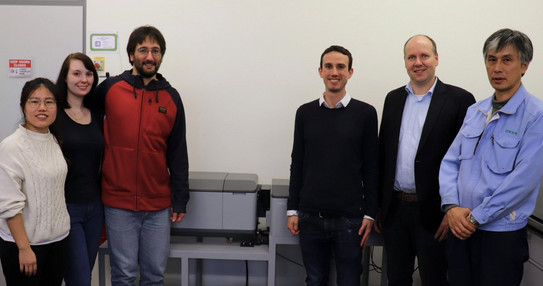 Picture of the dedication of the new JASCO CPL300 CPL spectrometer.