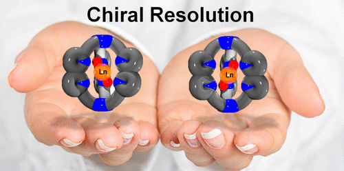 TOC showing enantiomers of a lanthanide complex