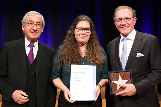 Preisverleihung an Jessica Wegge Preisverleihung an Jessica Wegge