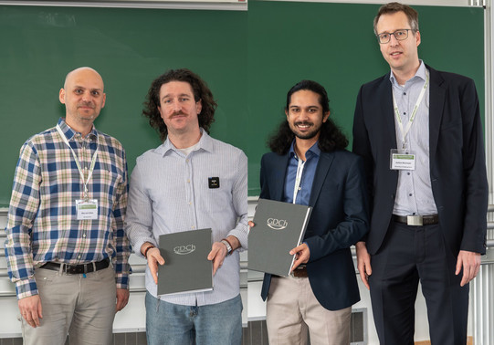 Preisverleihung Prof. Max von Delius, Dr. Elie Benchimol, Dr. Niyas Salam, Prof. Dr. Jochen Niemeyer